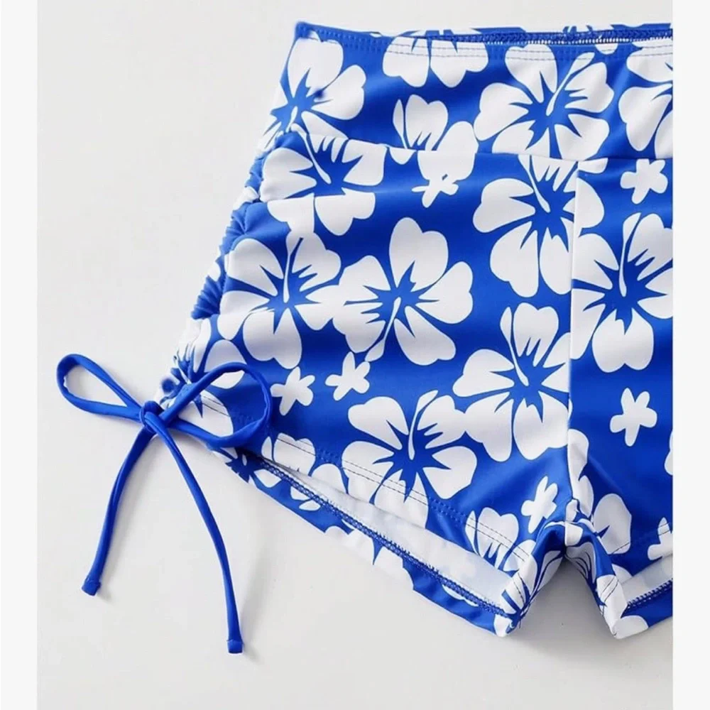 Sully Hux Swimsuit Swimwear Halter Tankini Boy Bottoms Size Small‎ - Picture 3 of 8